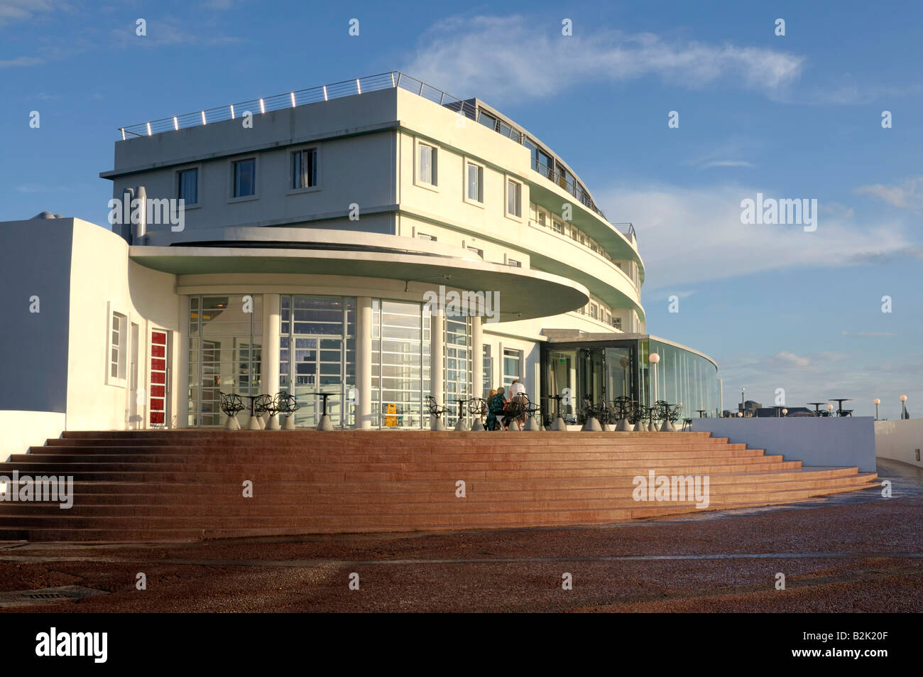 Vista posteriore del Midland Hotel a Morecambe Foto Stock