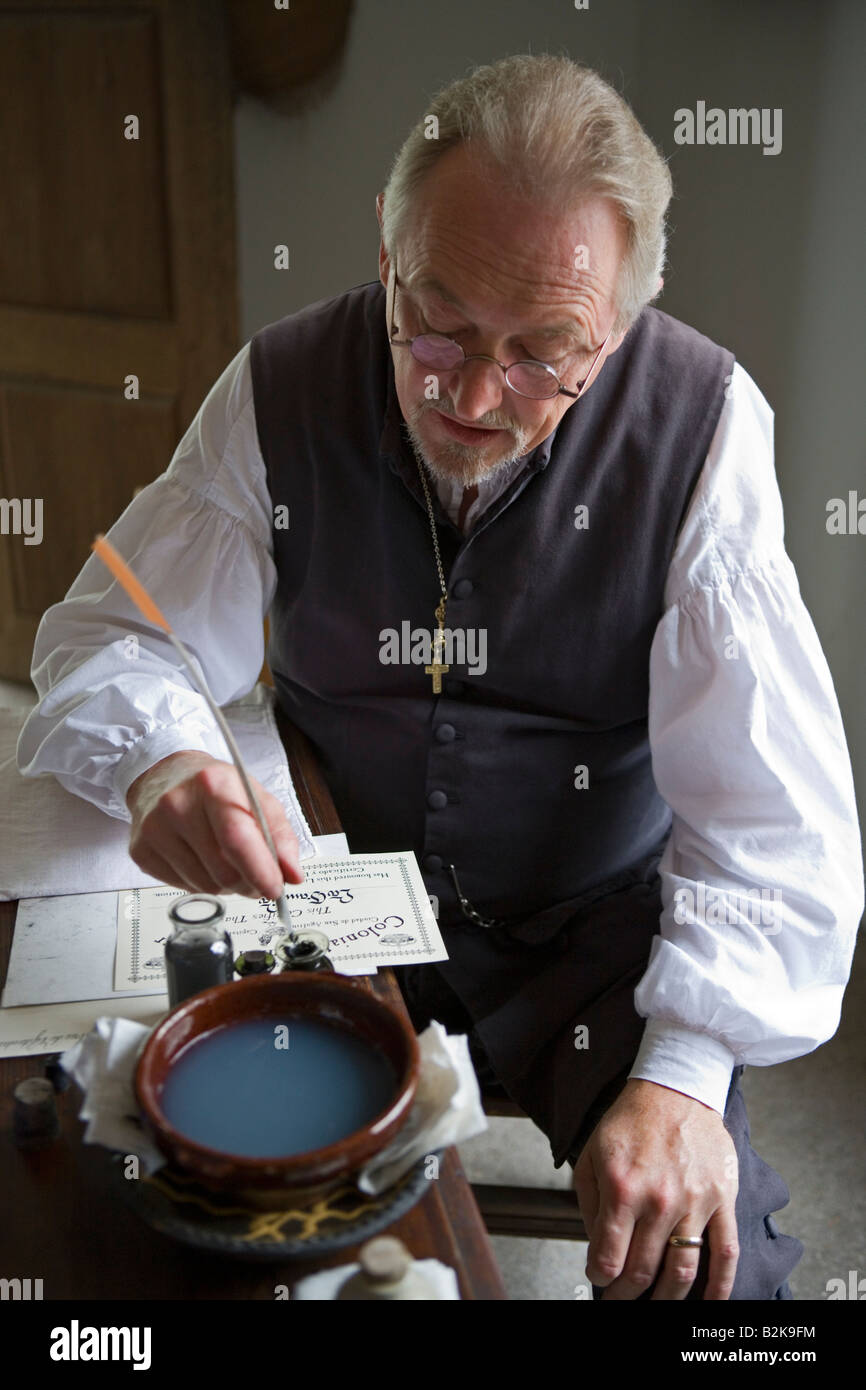 Scriba, Quartiere Spagnolo villaggio storico, St Augustine, Florida Foto Stock