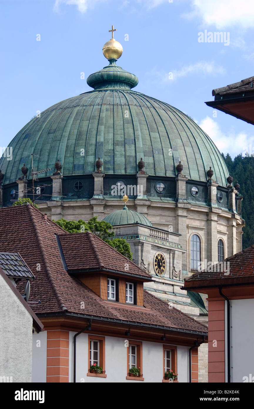 Cattedrale di Sc Blasien terzo più grande cupola chiesa di Europa Foto Stock