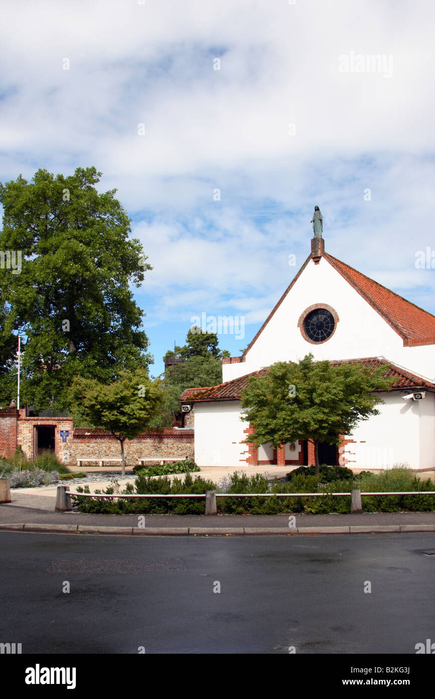 La Chiesa Anglicana Santuario di Nostra Signora di Walsingham in Norfolk, Inghilterra. Foto Stock