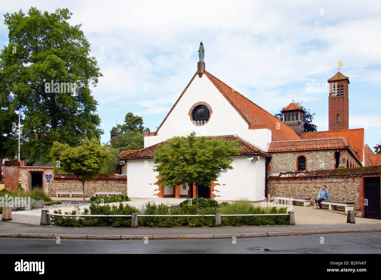 La Chiesa Anglicana Santuario di Nostra Signora di Walsingham, Norfolk, Inghilterra. Foto Stock