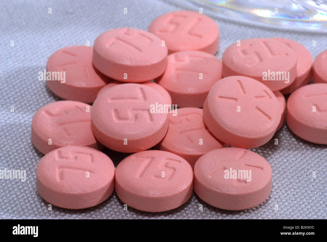 Un'immagine generica di Clopidogrel prescritto per i pazienti che hanno recentemente subito un attacco di cuore o la corsa a sottili il sangue Foto Stock