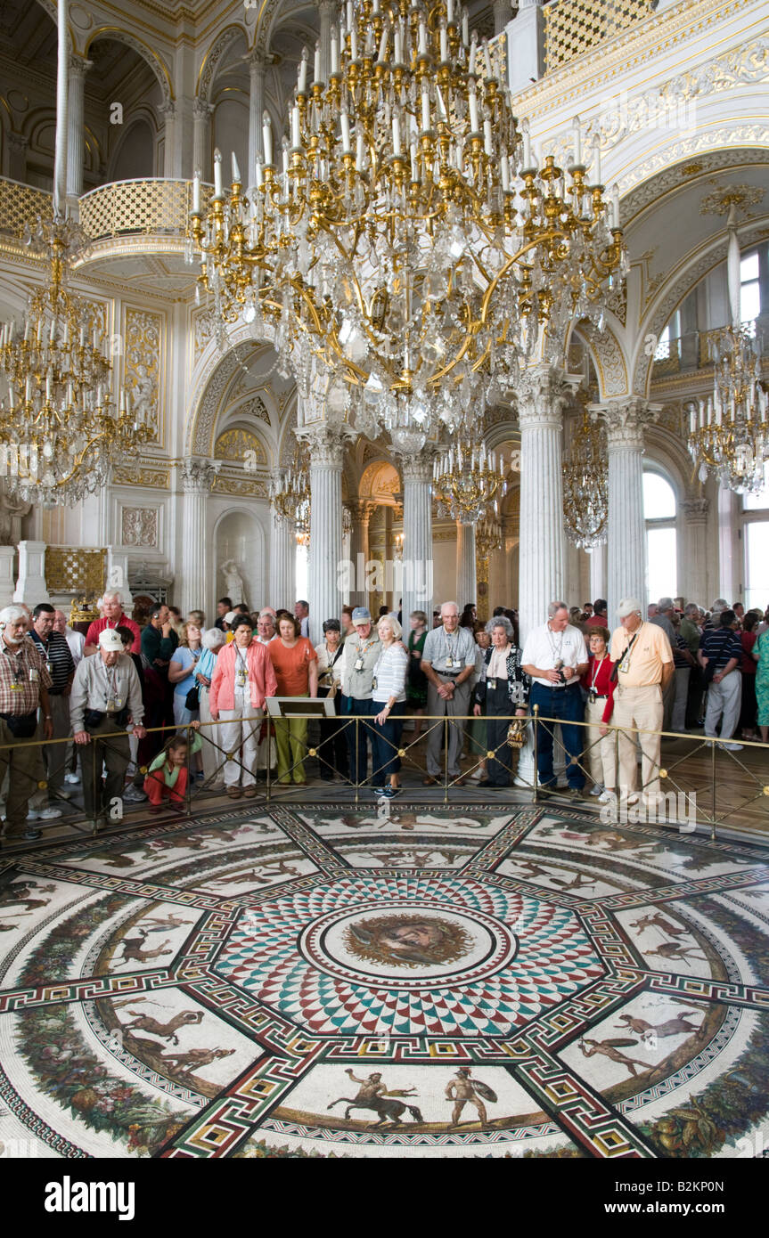 Padiglione nel Museo dell'Hermitage di Stato, San Pietroburgo, Russia Foto Stock