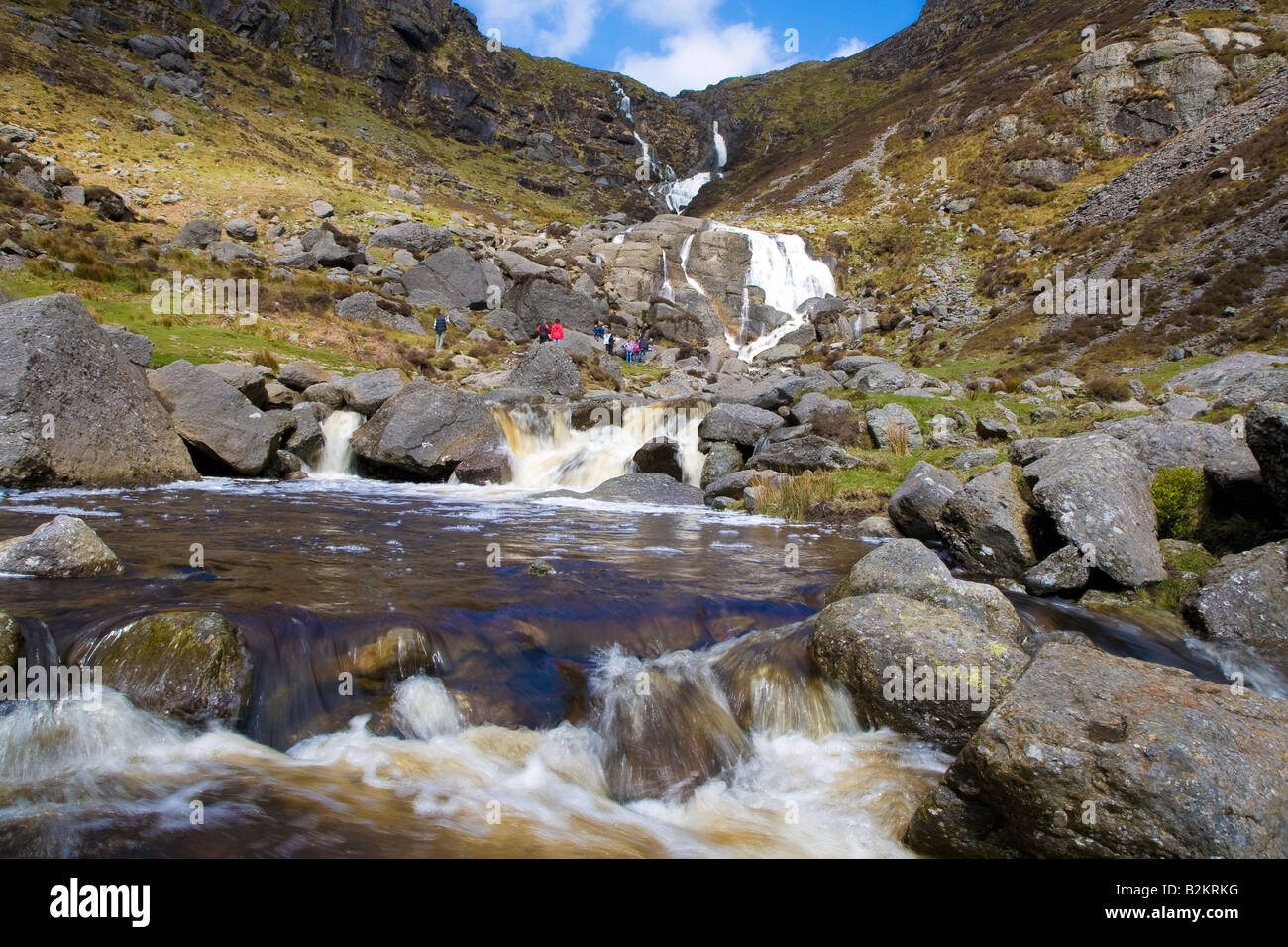 Mahon cade nel diluvio, Comeragh montagne, nella contea di Waterford, Irlanda Foto Stock