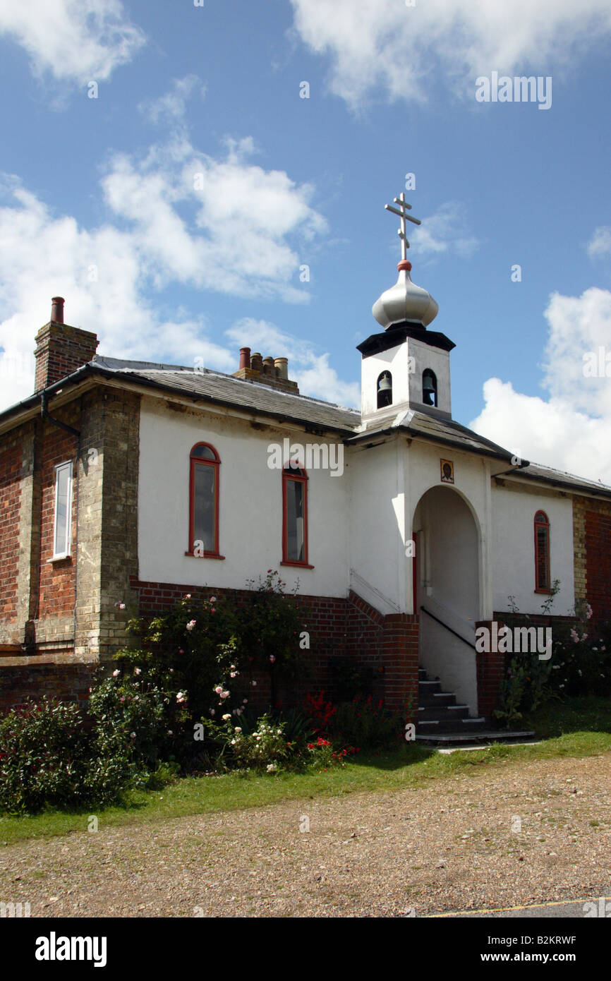 Chiesa russo-ortodossa Cappella in Little Walsingham, Norfolk, Inghilterra. Foto Stock