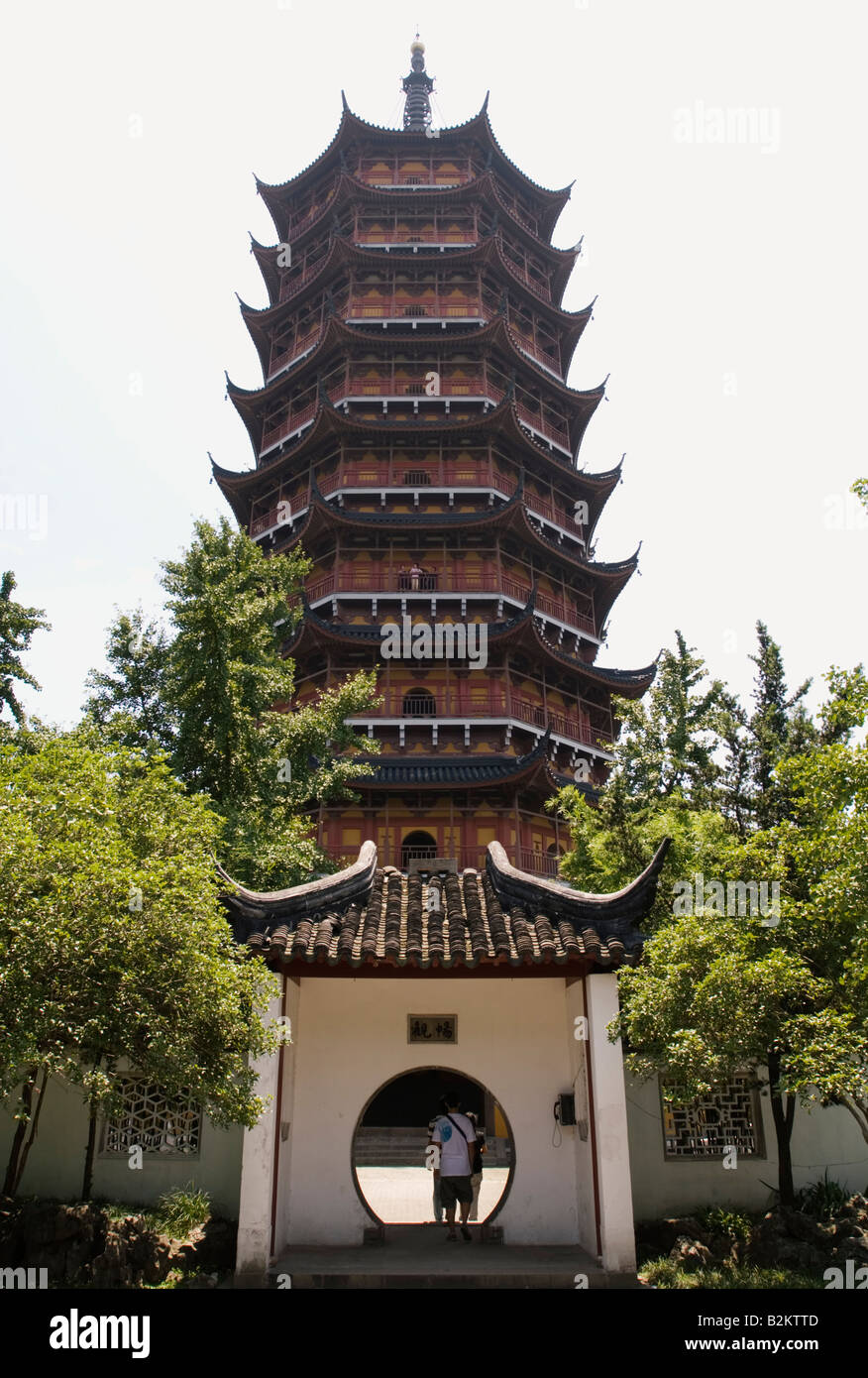 Cina, Suzhou, Nord Tempio Pagoda, Beisi Ta Foto Stock