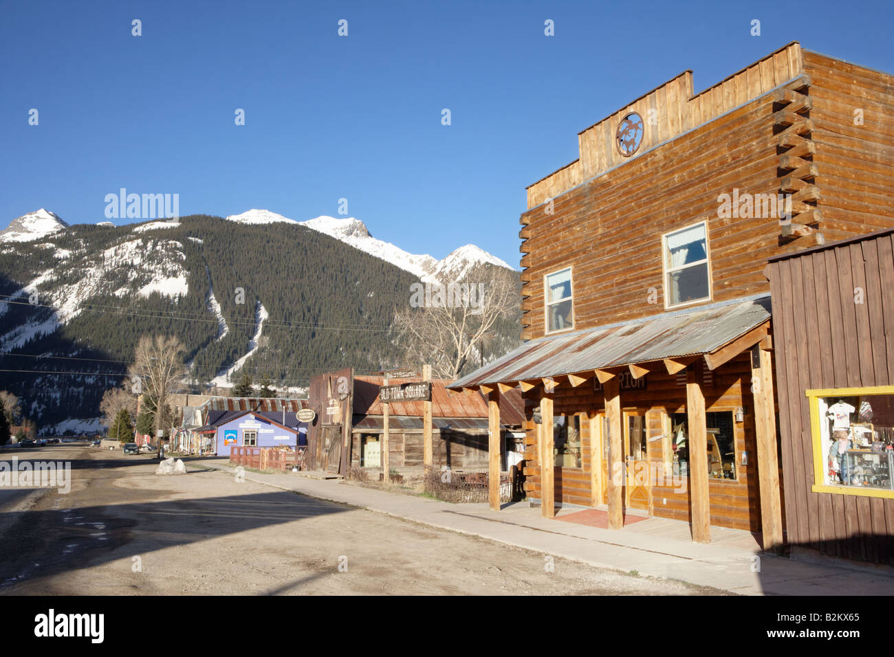 Famigerato Blair Street in Silverton Colorado USA Foto Stock