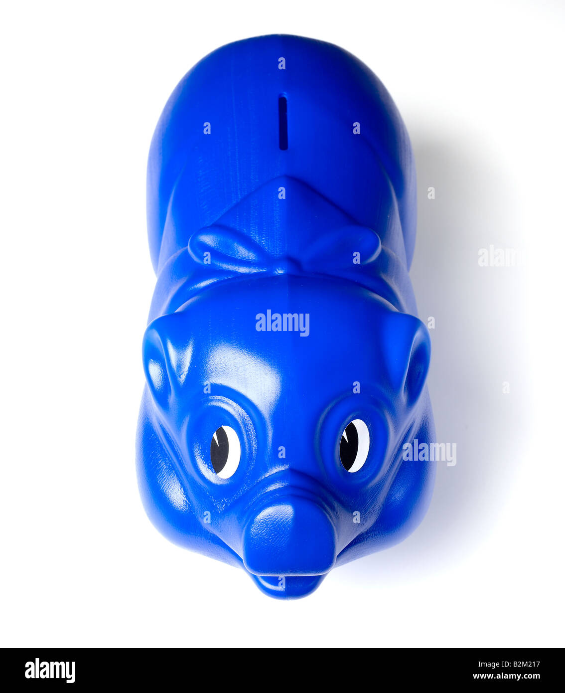 Banca piggy blu Foto Stock