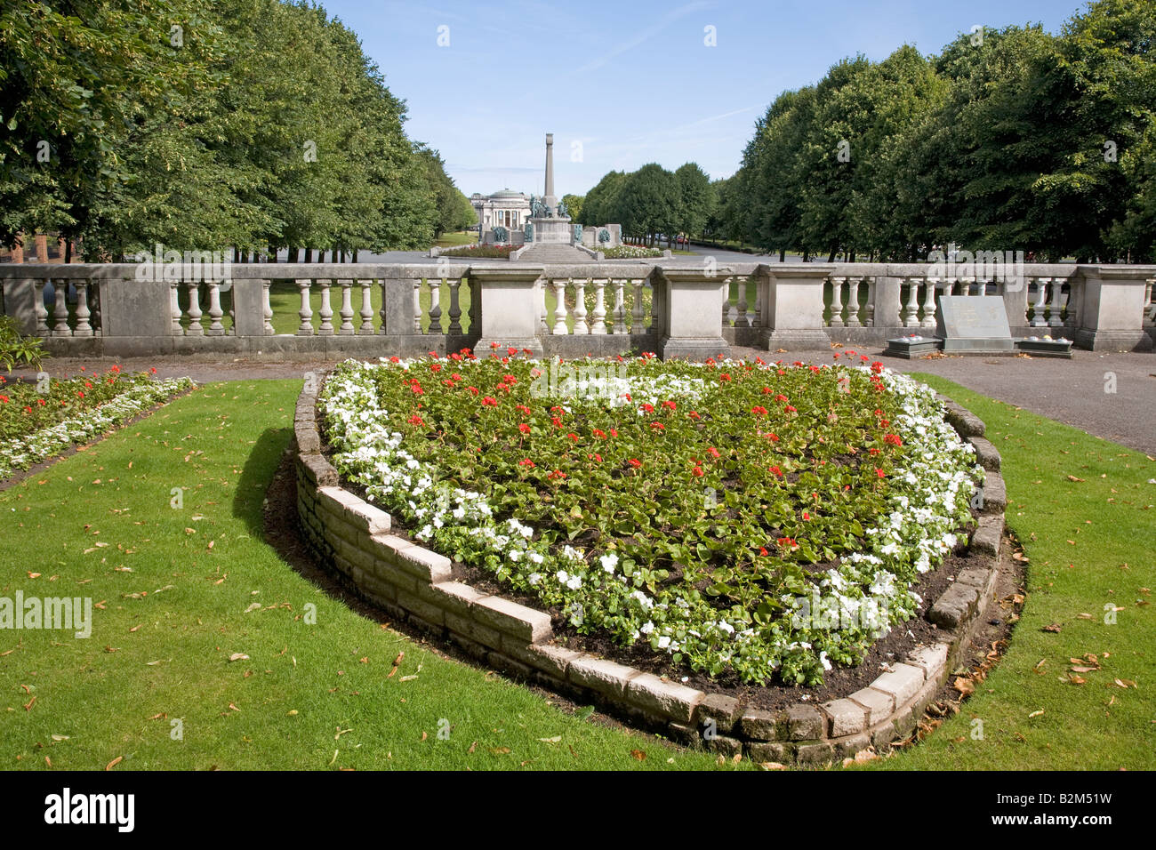 Memorial Gardens - Port Sunlight Village Foto Stock