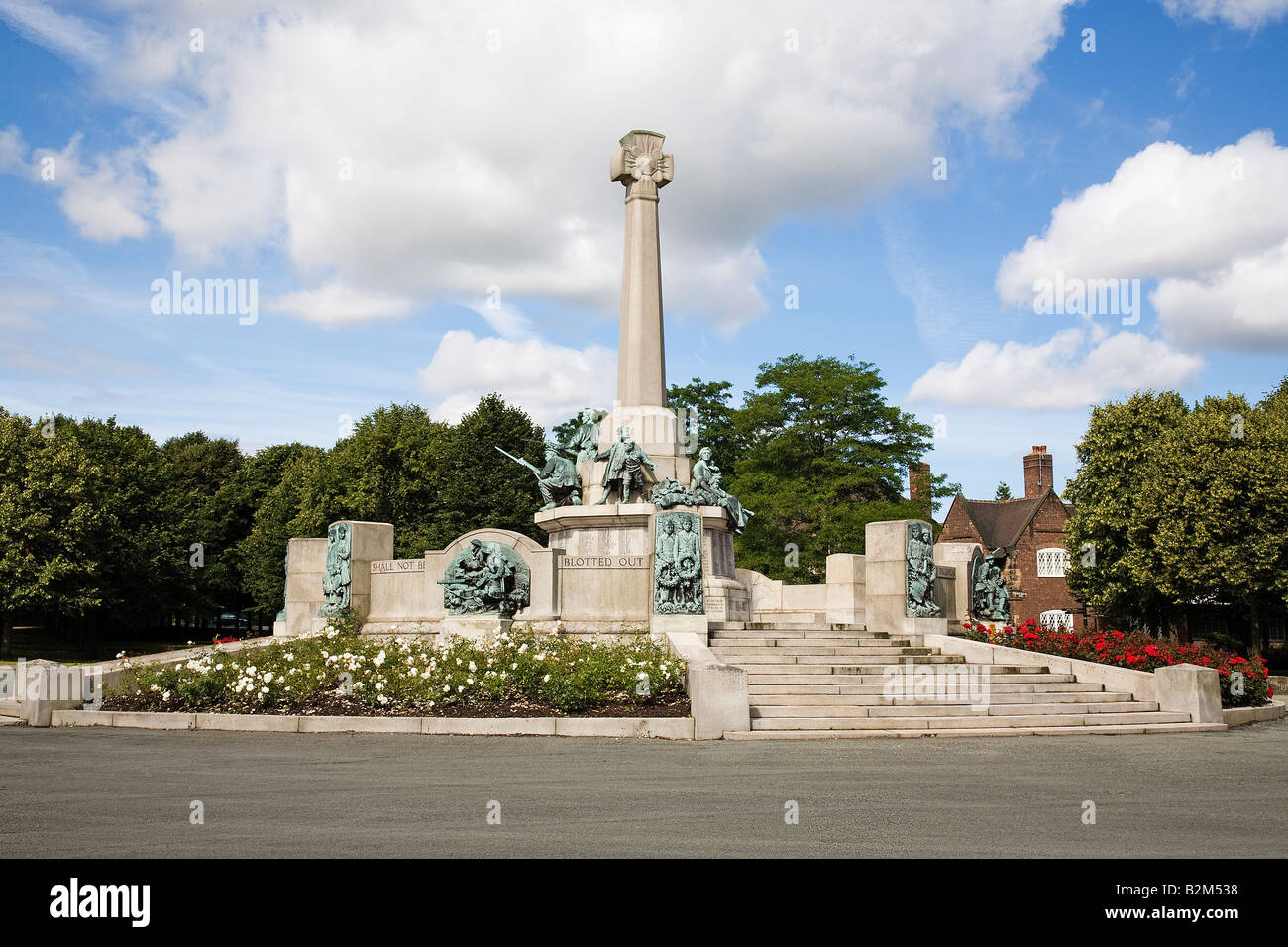 War Memorial - Port Sunlight Village Foto Stock