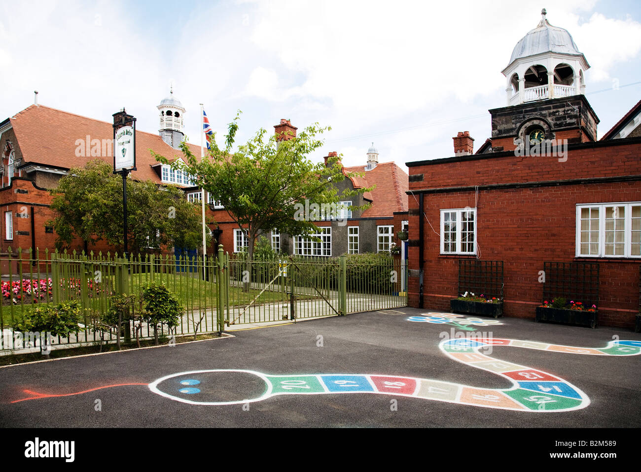 Port Sunlight Village la scuola primaria Foto Stock