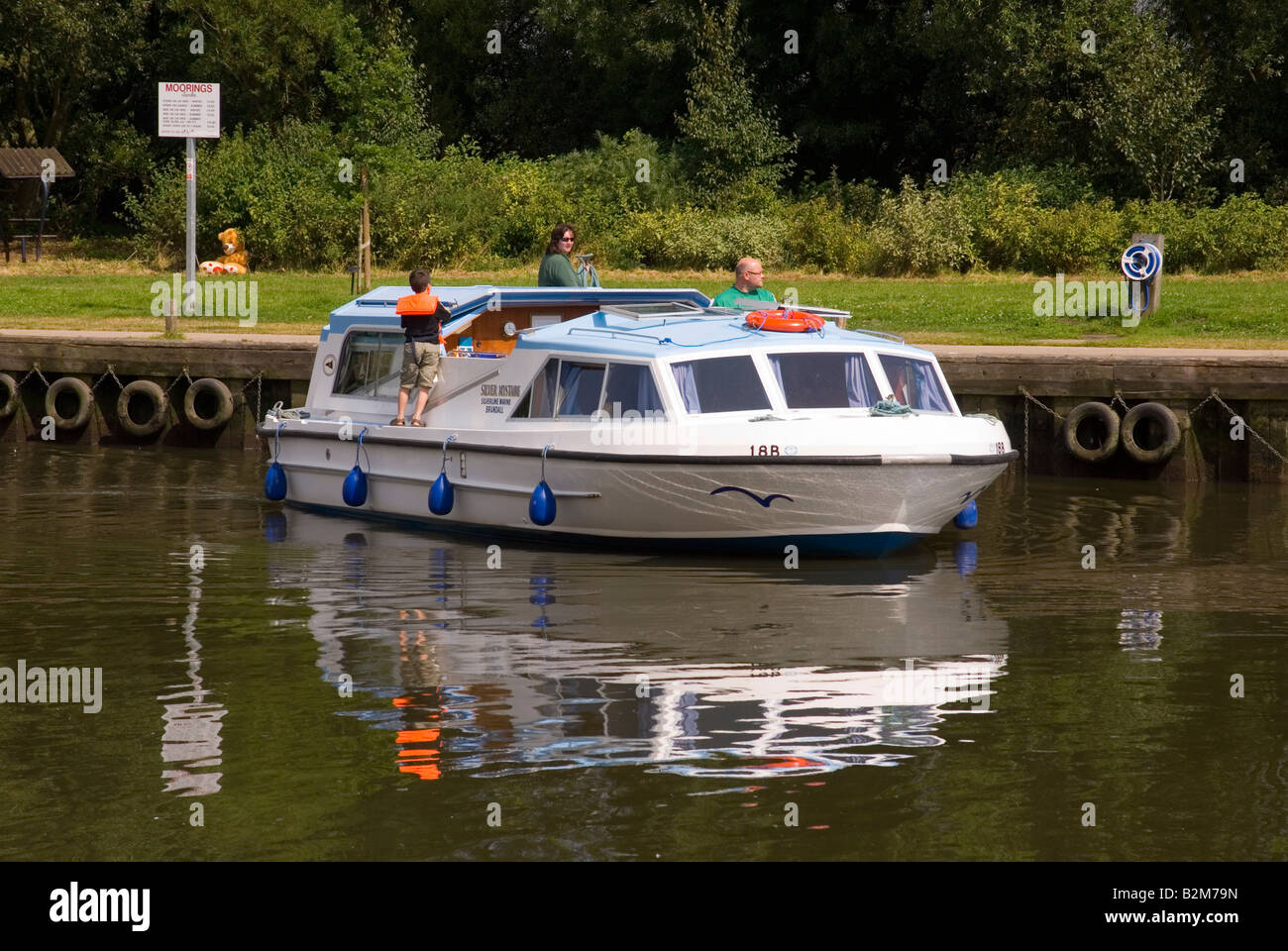 Il posto barca a Beccles,Suffolk, Regno Unito Foto Stock