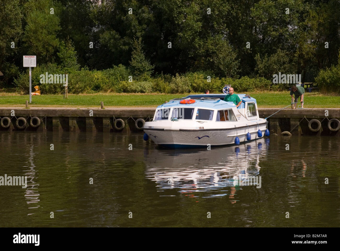 Il posto barca a Beccles,Suffolk, Regno Unito Foto Stock