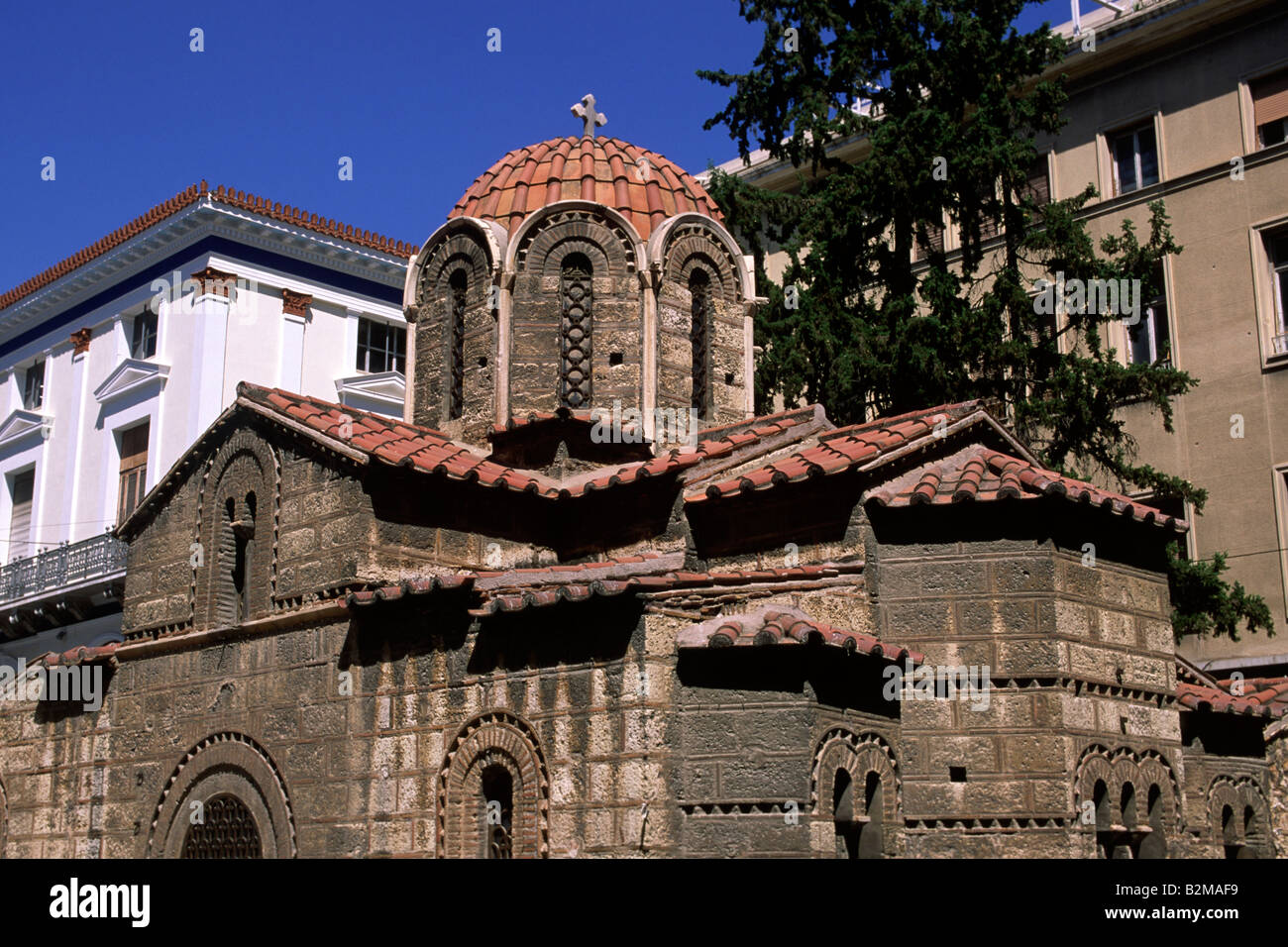 Grecia, Atene, chiesa di Kapnikarea Foto Stock