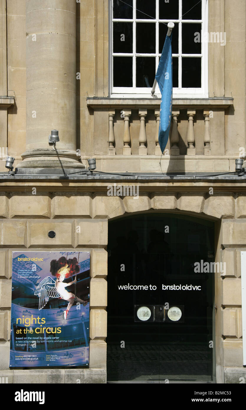 Città di Bristol, Inghilterra. Cooper's Hall foyer ingresso al Bristol Old Vic Theatre complesso e Theatre Royal. Foto Stock