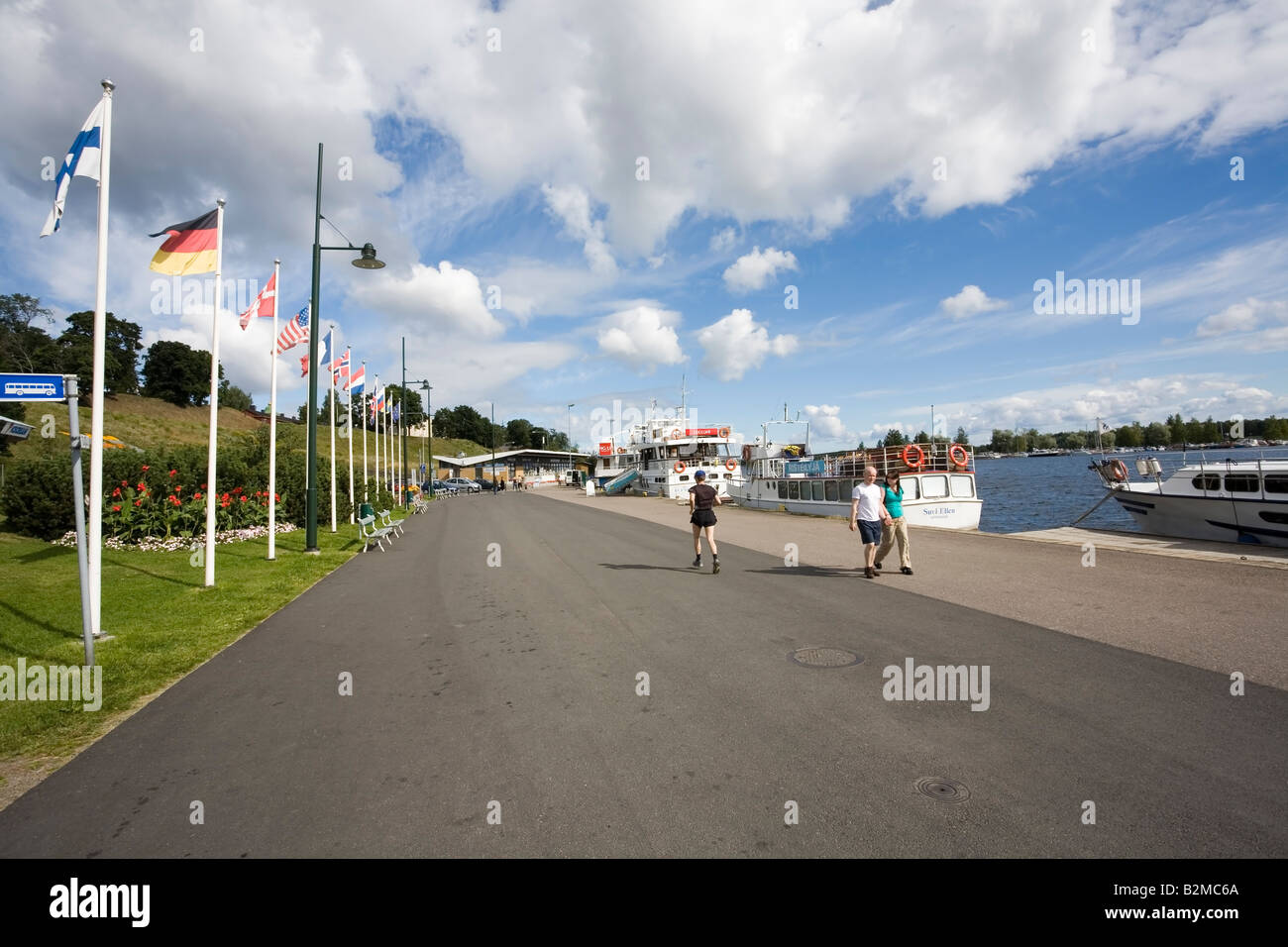 Porto di Lappeenranta scena Foto Stock