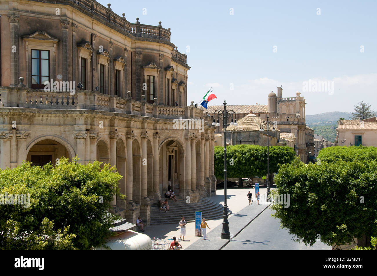 La cattedrale di San Nicola, Noto,Sicilia, Italia Foto Stock