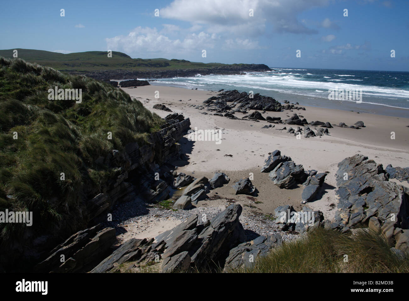 Machir Bay West coast Islay Ebridi Scozia Scotland Foto Stock