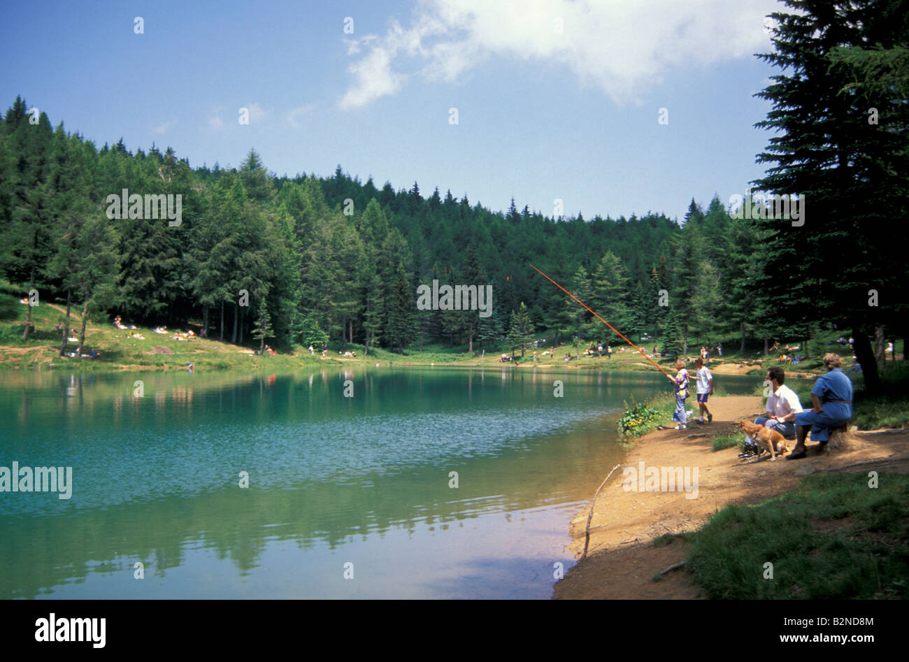 Ninfa lago, Appennino modenese park, Italia Foto Stock