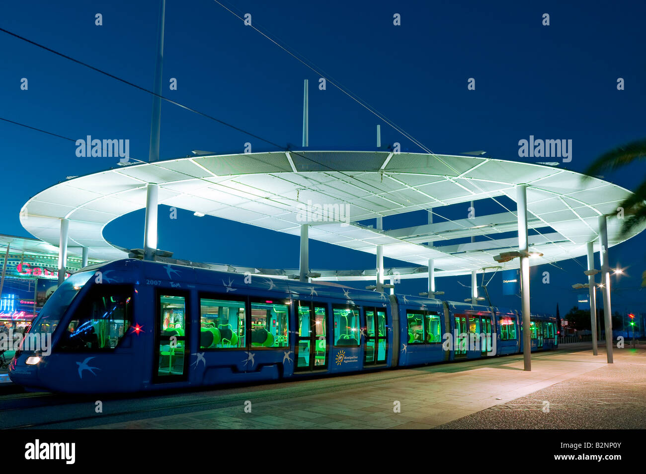 Stazione ODYSSEUM Montpellier Hérault FRANCIA Foto Stock