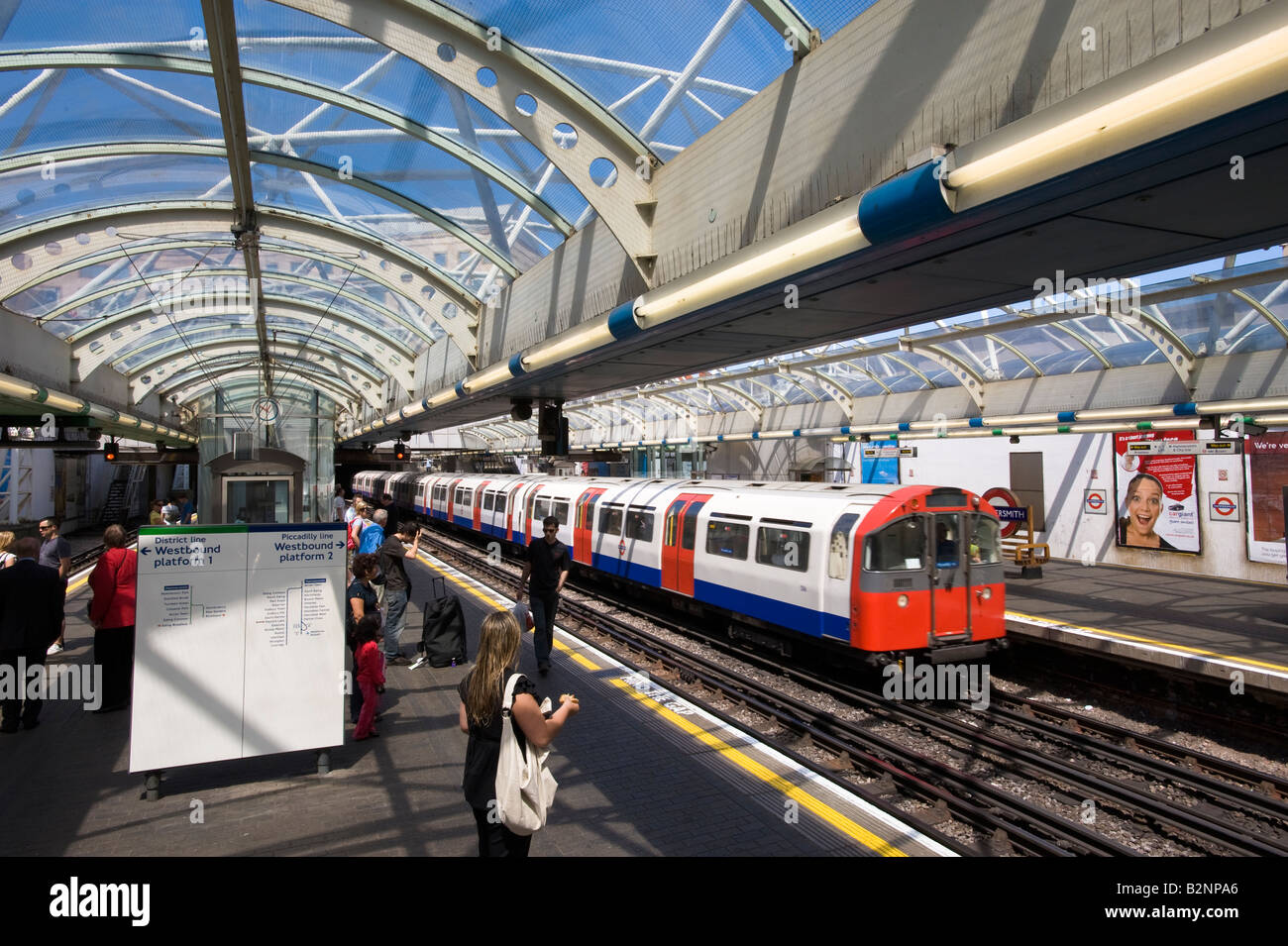 Stazione della metropolitana di Hammersmith W6 London Regno Unito Foto Stock