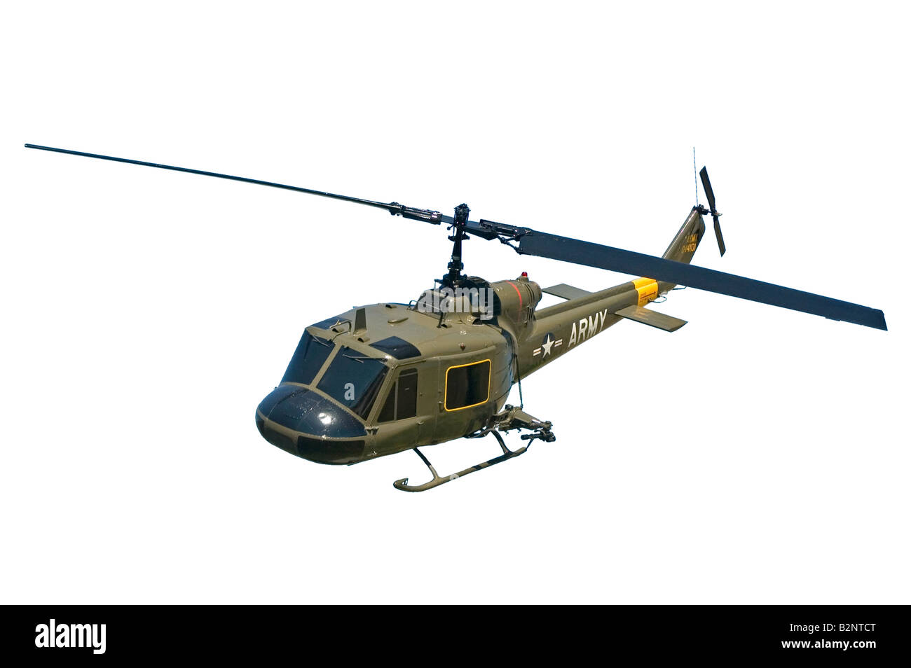 Esercito isolato Bell UH 1 elicottero Iroqouis anche chiamato huey Foto Stock