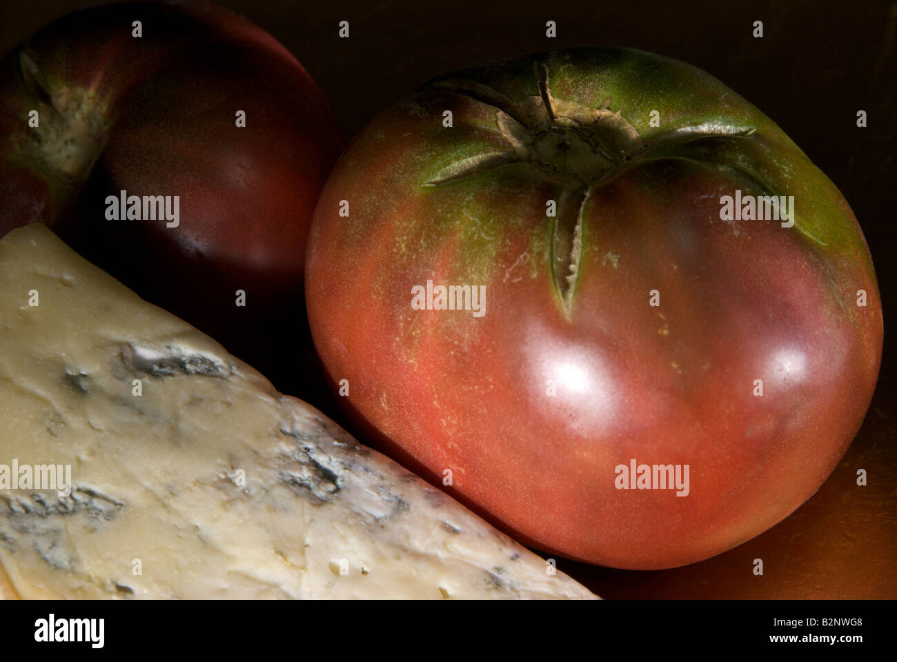 Il Gorgonzola e organico cimelio di pomodoro Foto Stock