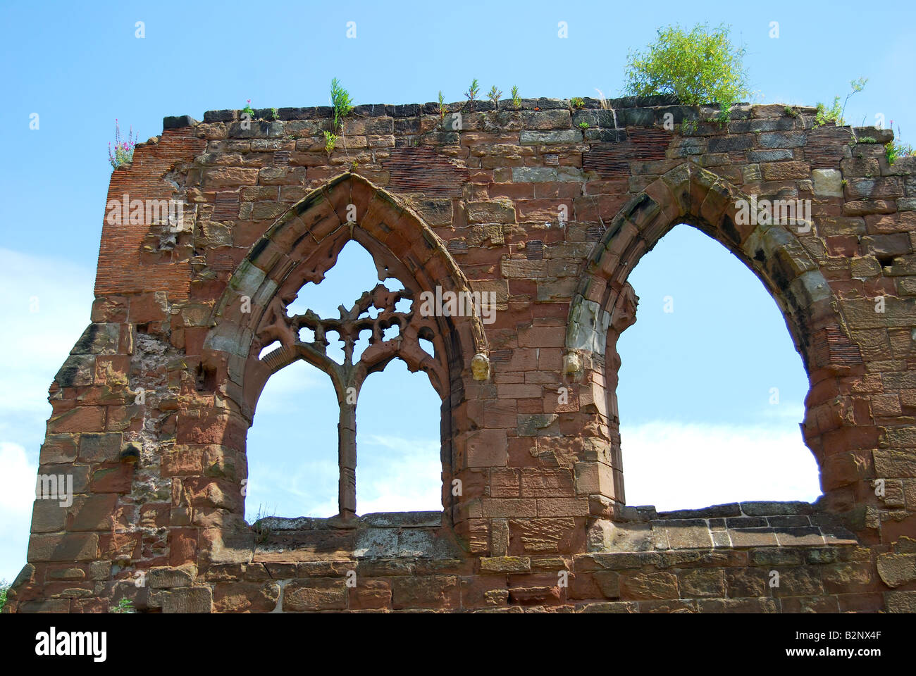 Le antiche rovine, cattedrale di Worcester, Worcester, Worcestershire, England, Regno Unito Foto Stock