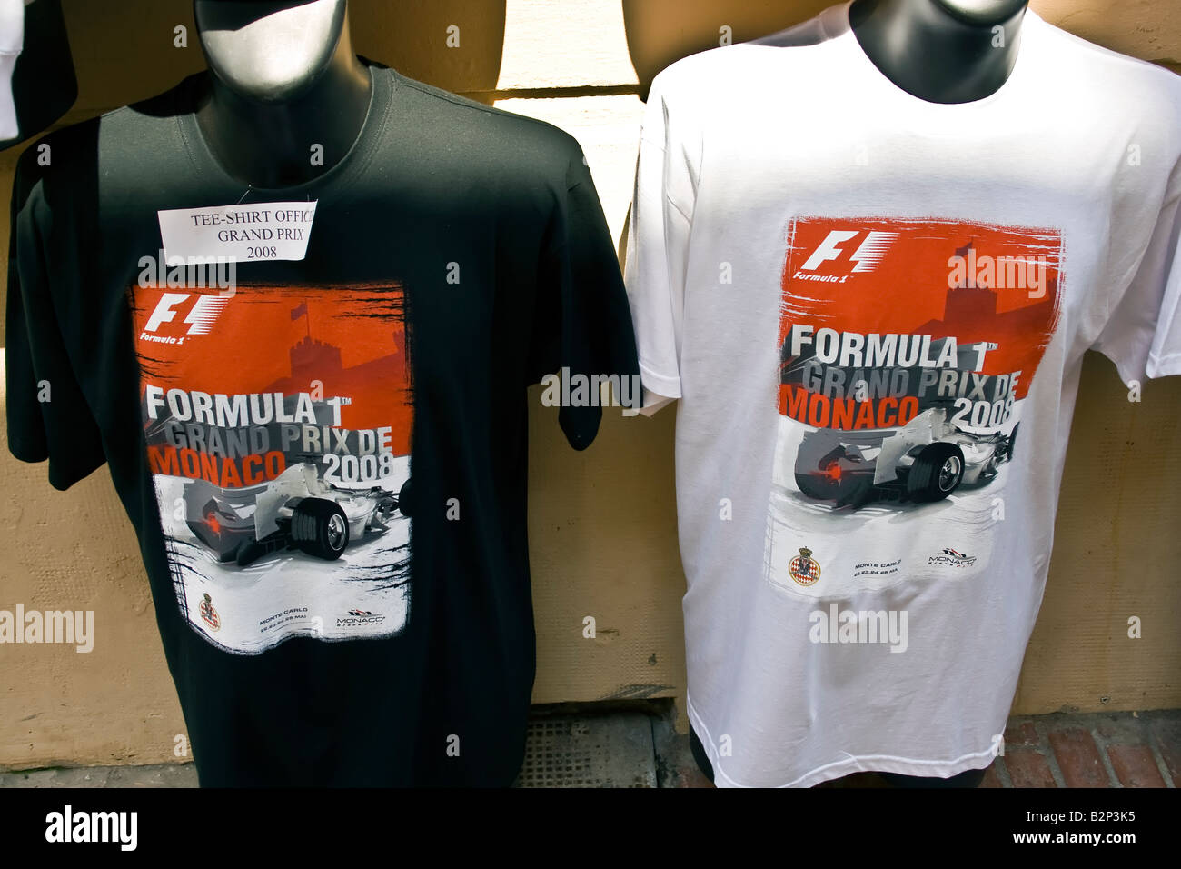 Negozio di souvenir per la Formula One Grand Prix di Monaco fan. Foto Stock