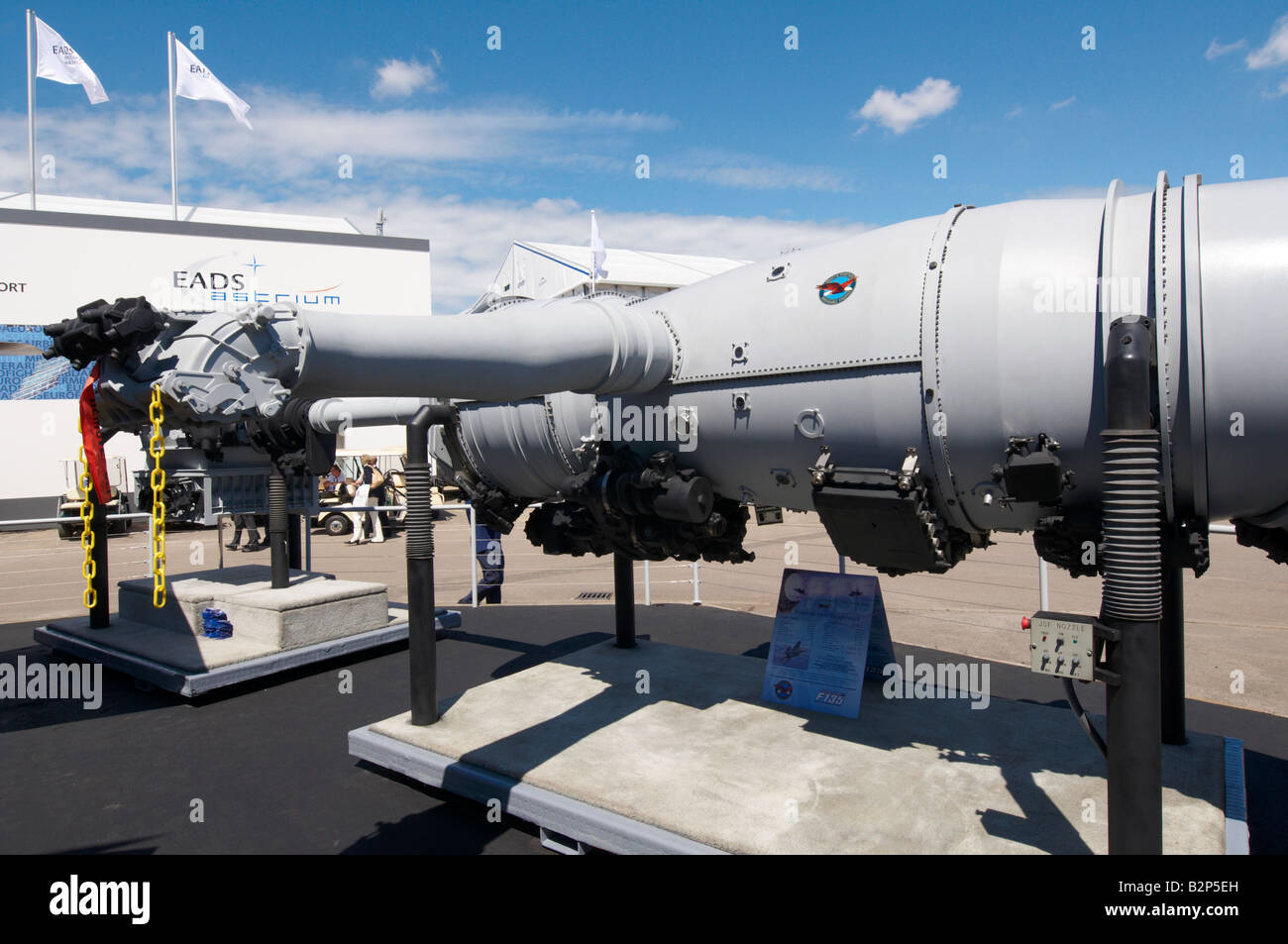 Pratt & Whitney F135 Motore per la Lockheed Martin F-35 fulmini 11 Farnborough Air Show 2008 Foto Stock