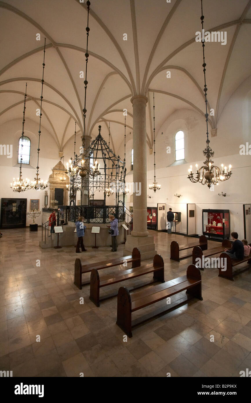 La Polonia Malopolska Cracovia museo interno della Vecchia Sinagoga Museo di Storia e Cultura di Cracovia Jewry nel quartiere Kazimierz Foto Stock