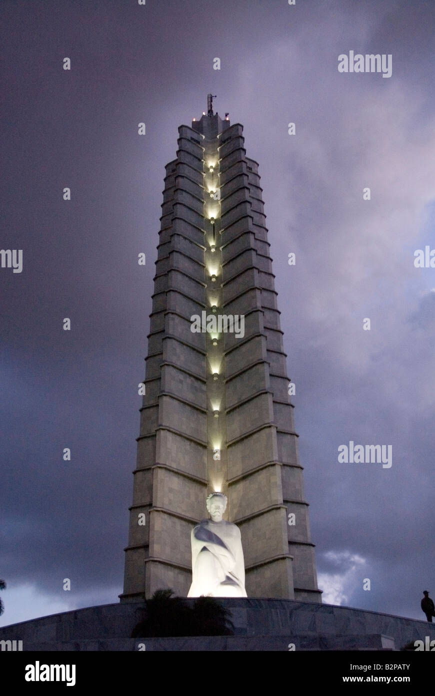 Jose Marti monumento in Plaza de la Revolucion a Vedado Avana Cuba Foto Stock