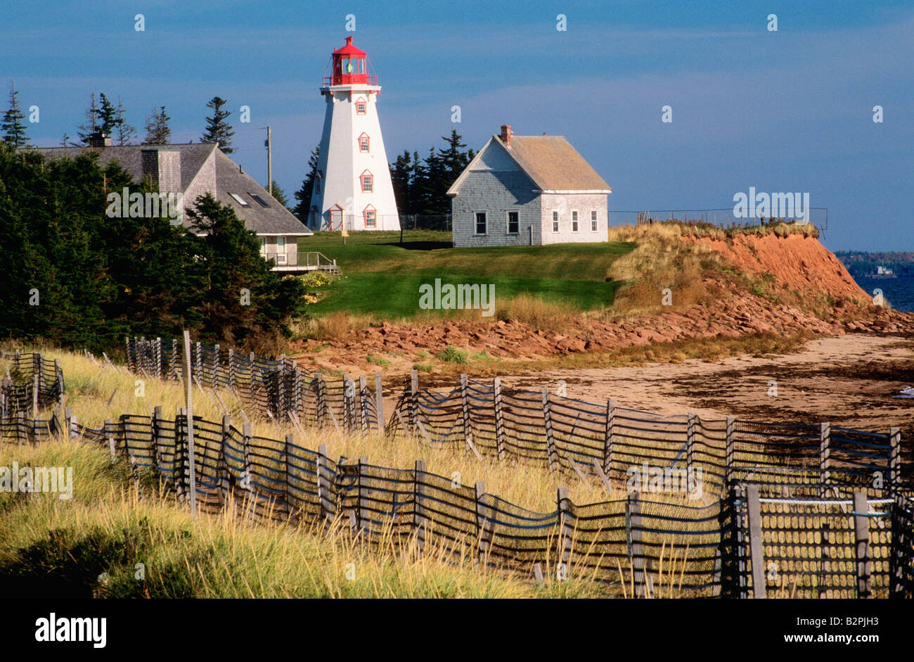 Panmure Island Lighthouse Prince Edward Island in Canada Foto Stock