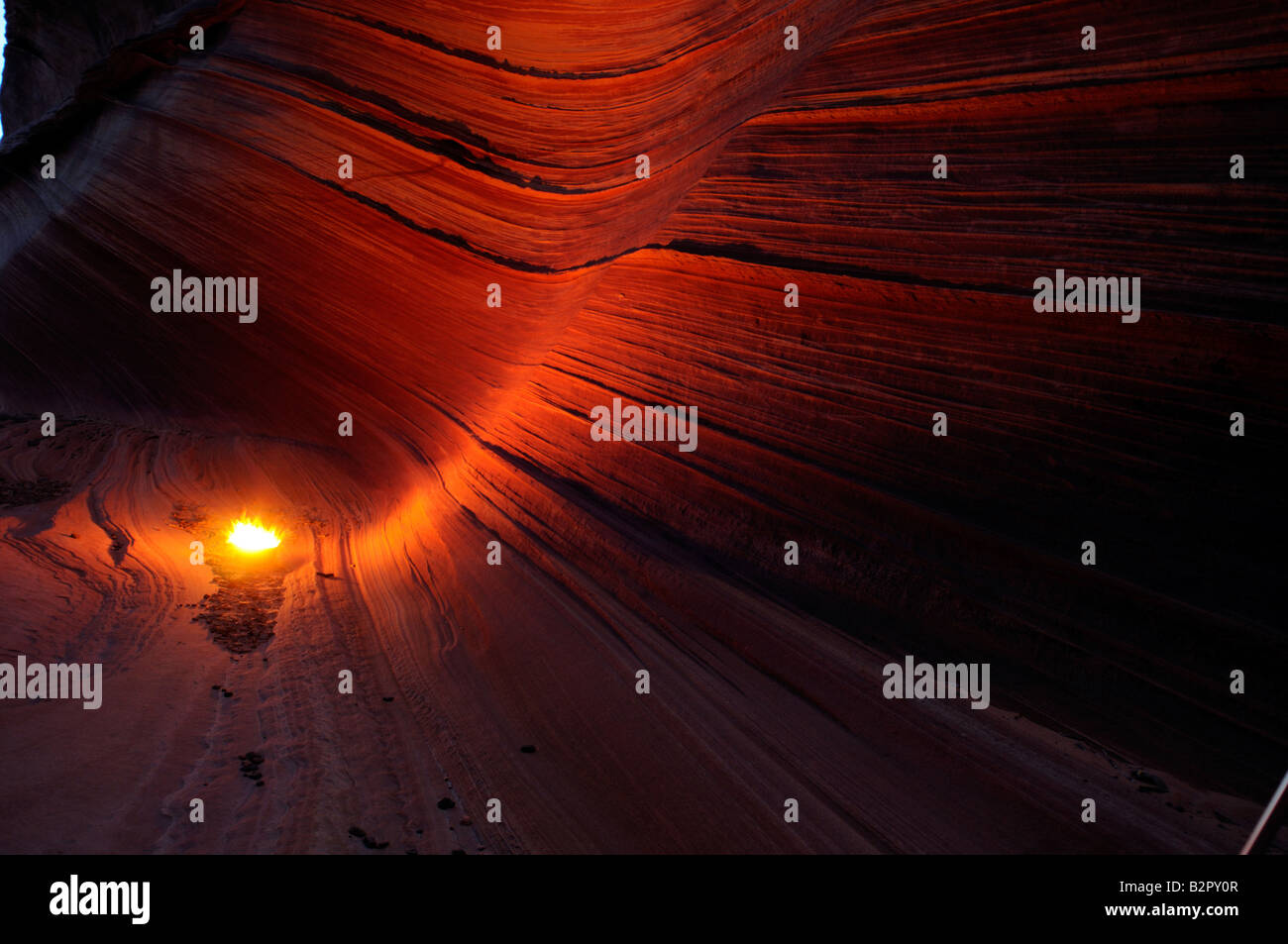 L'onda di notte Foto Stock