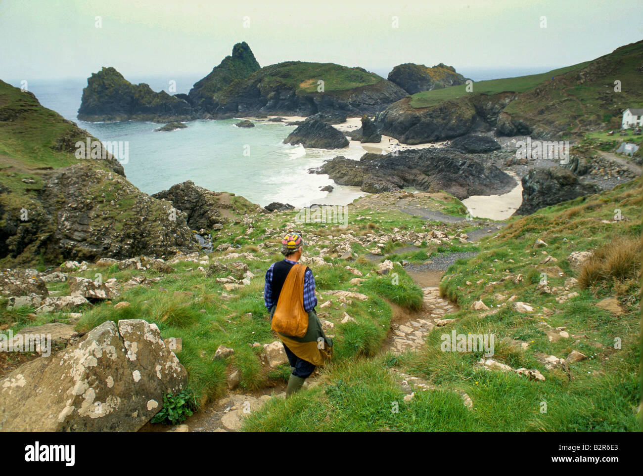 Kynance Cove lizard peninsular Cornovaglia Foto Stock