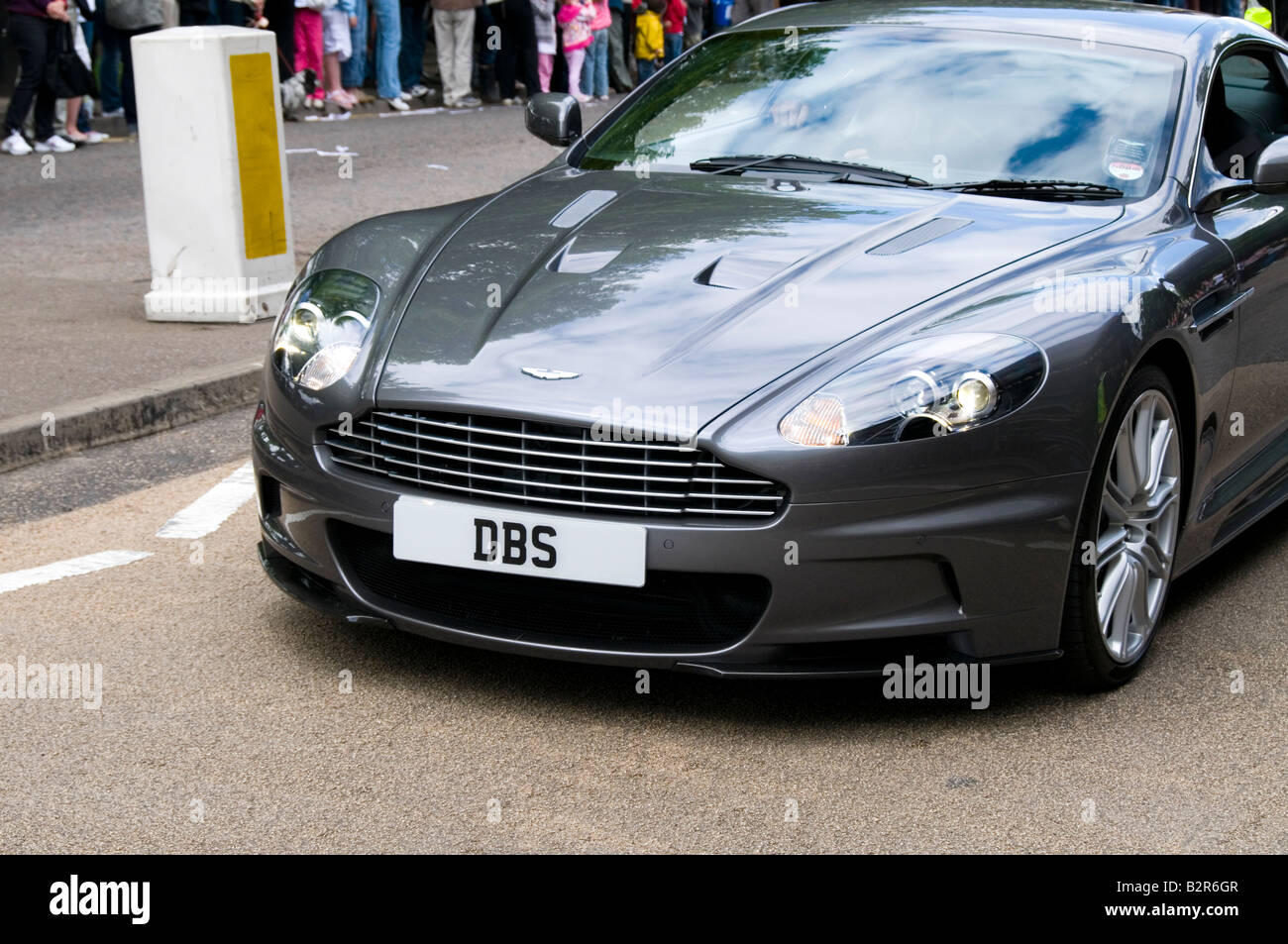 Aston Martin DBS sporting piastre DBS Foto Stock