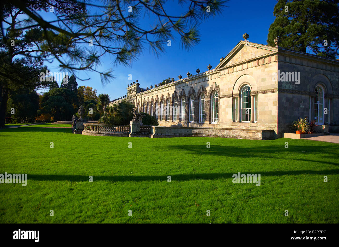 L'Orangery in Margam Park, Port Talbot, South Wales, Regno Unito Foto Stock