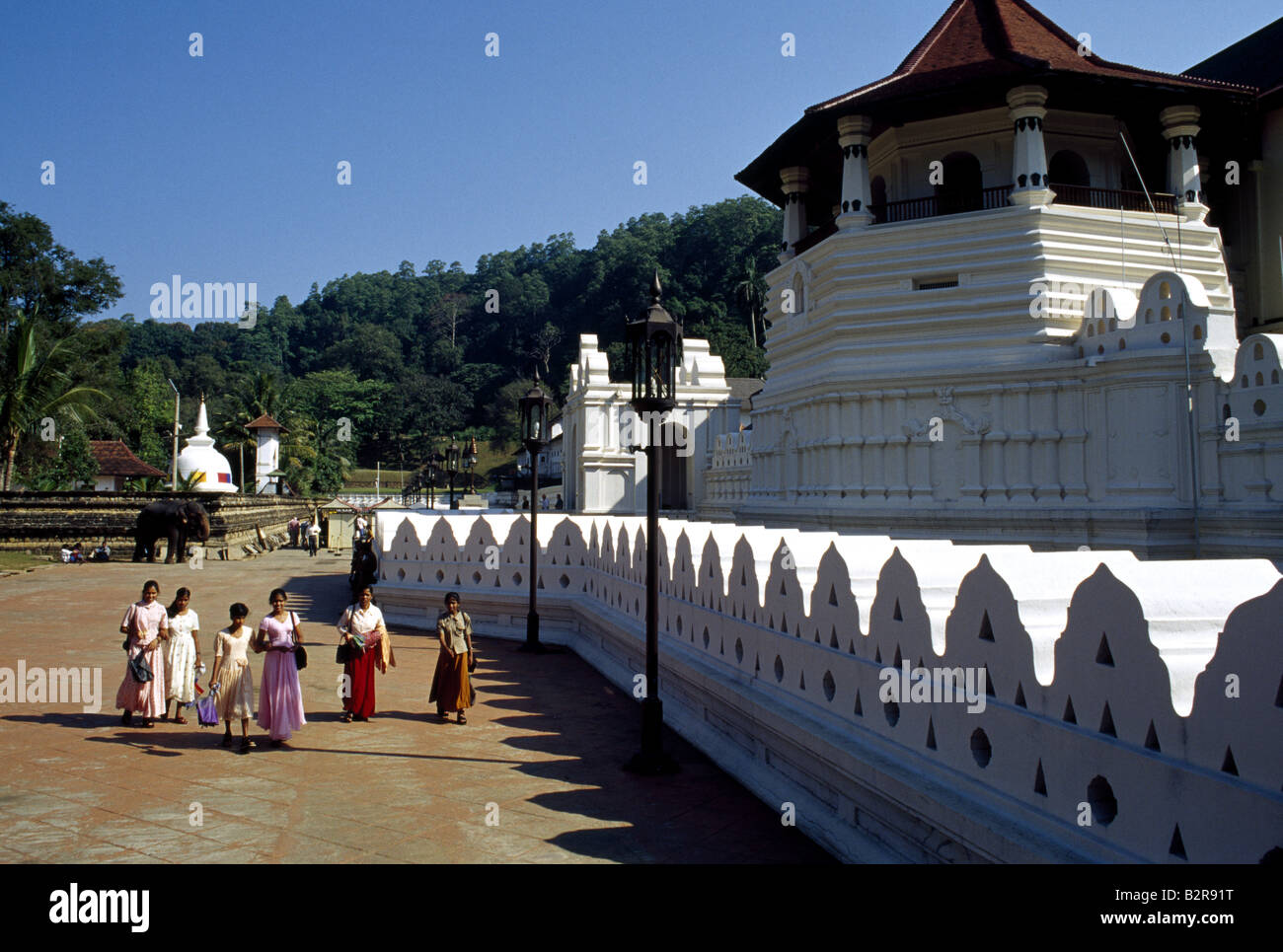 Tempio Dalada Maligawa, Kandy, Sri Lanka Foto Stock