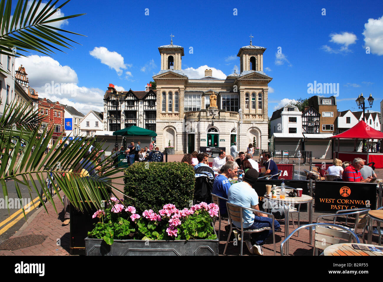 Kingston upon Thames Piazza del Mercato Surrey in Inghilterra Foto Stock
