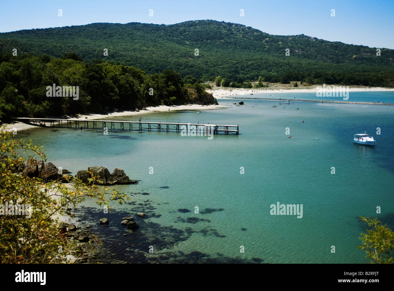 Riserva Ropotamo sulla costa del Mar Nero, Bulgaria Foto Stock