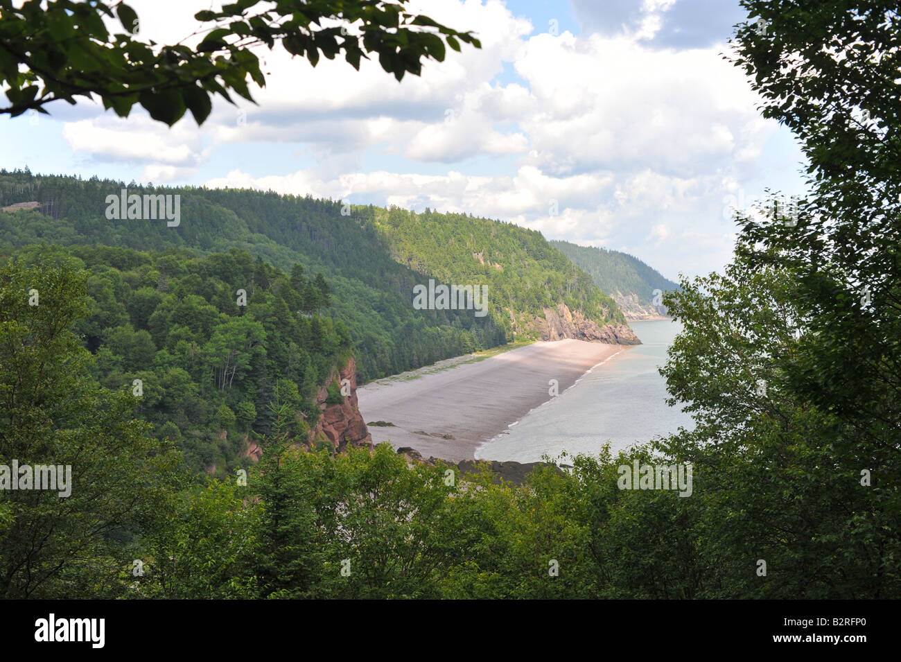 Melvin spiaggia sul Fundy Trail sulla Baia di Fundy New Brunswick Foto Stock