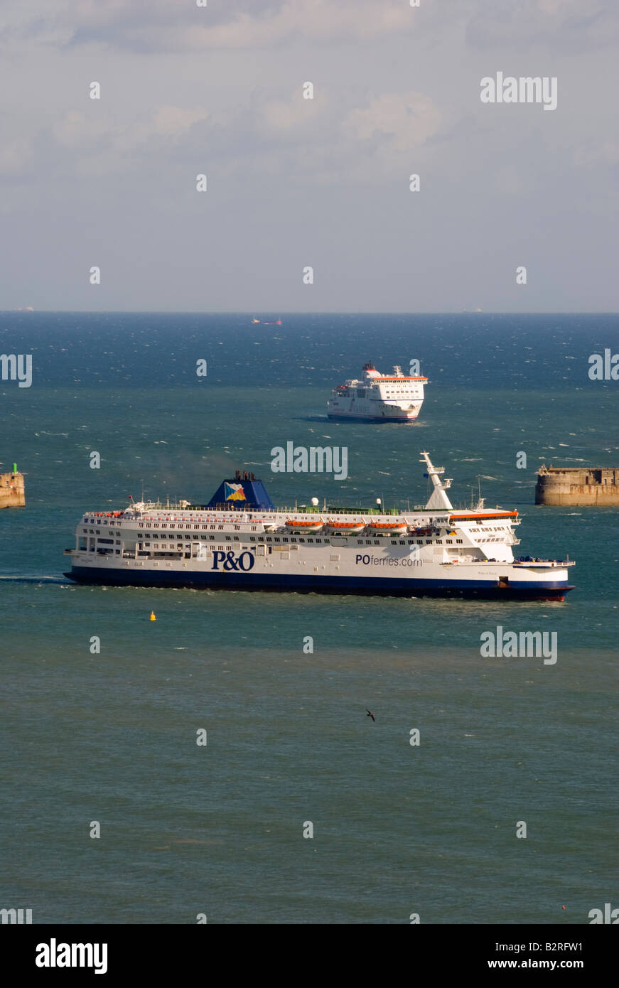 In Europa il REGNO UNITO Inghilterra kent dover porto per traghetti Foto Stock