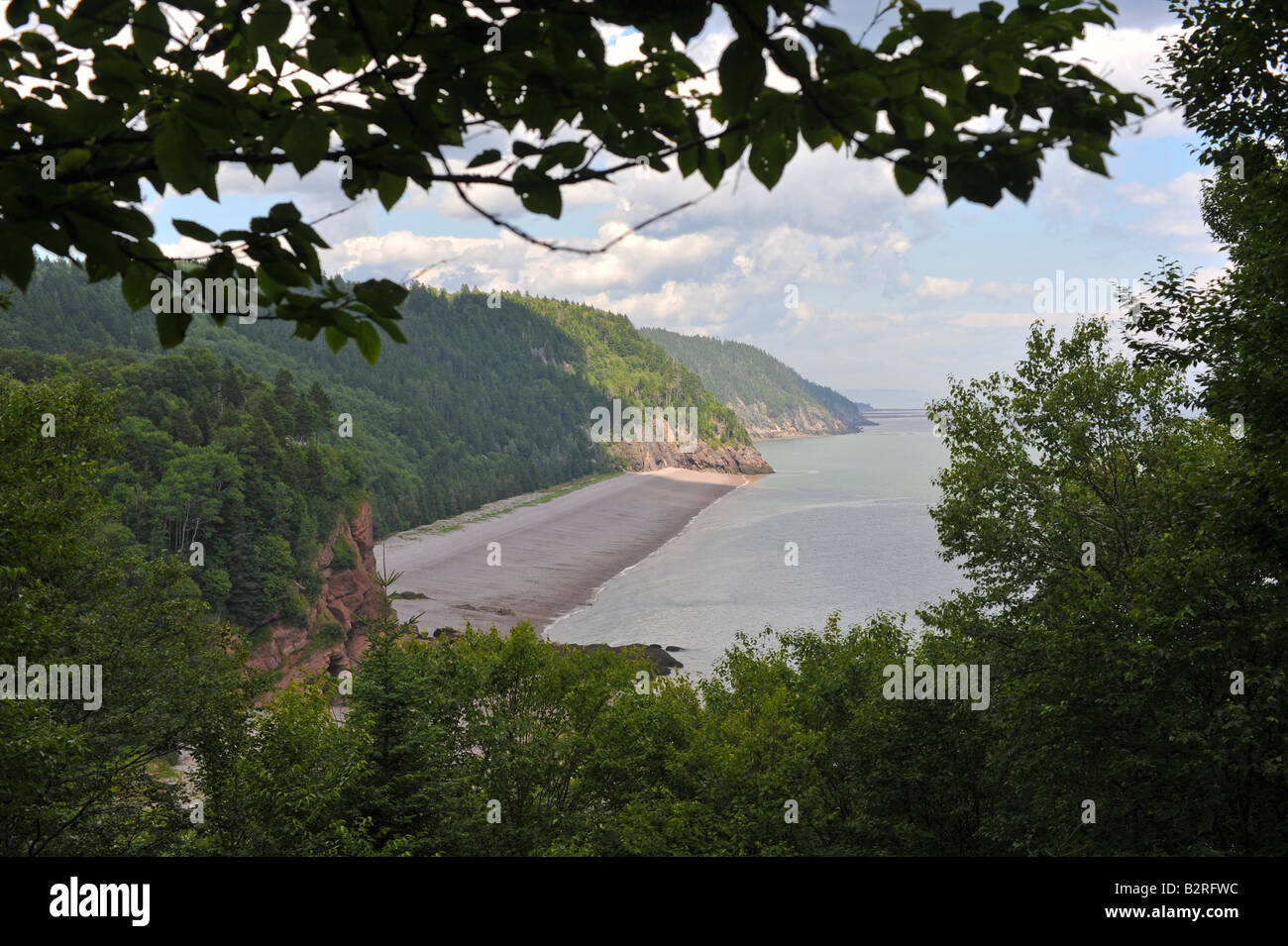 Melvin spiaggia sul Fundy Trail sulla Baia di Fundy New Brunswick Foto Stock