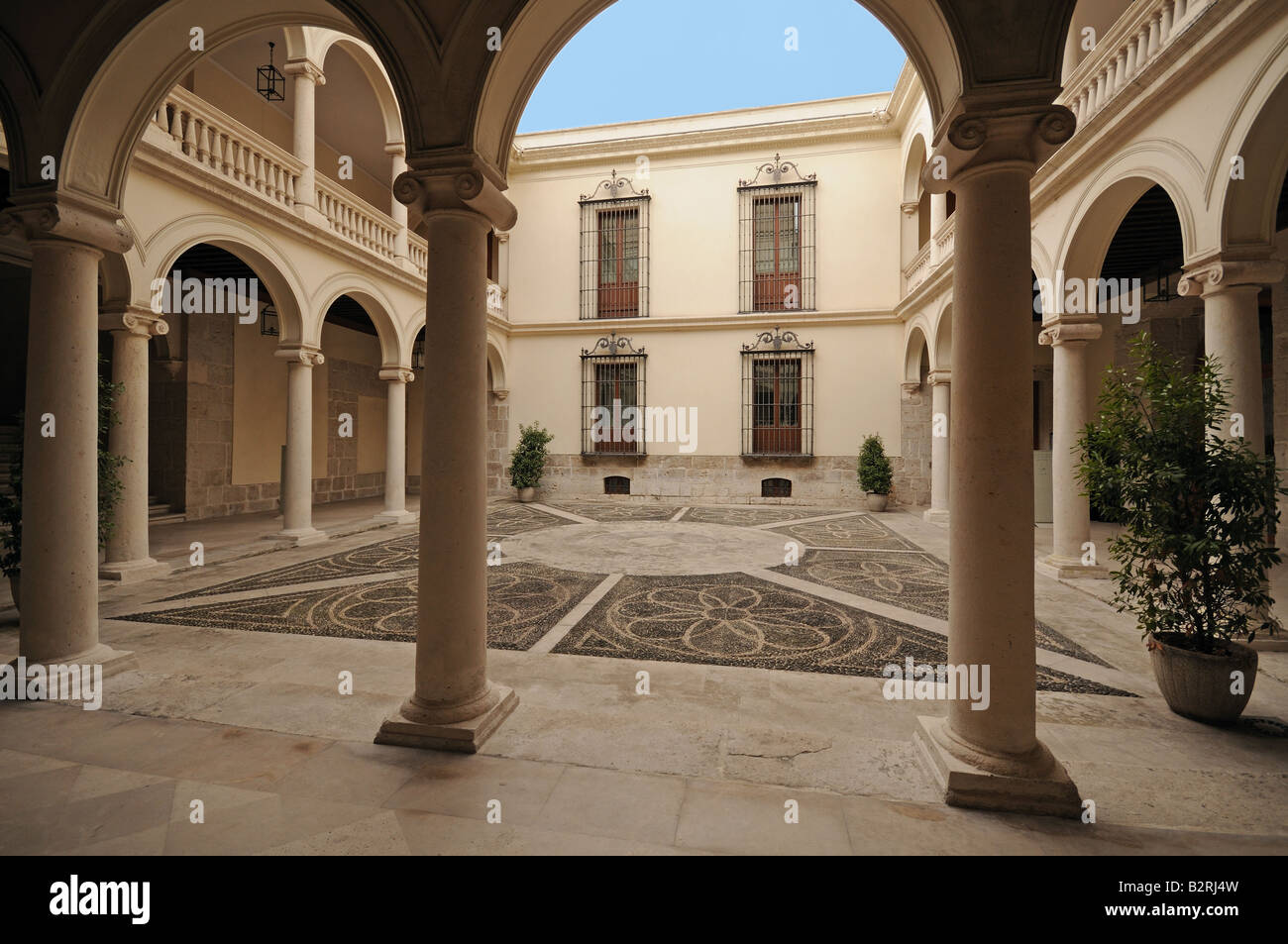 Un patio nel Museo Nacional de Escultura policromato Museo Nazionale di scultura lignea policroma Valladolid Spagna Foto Stock