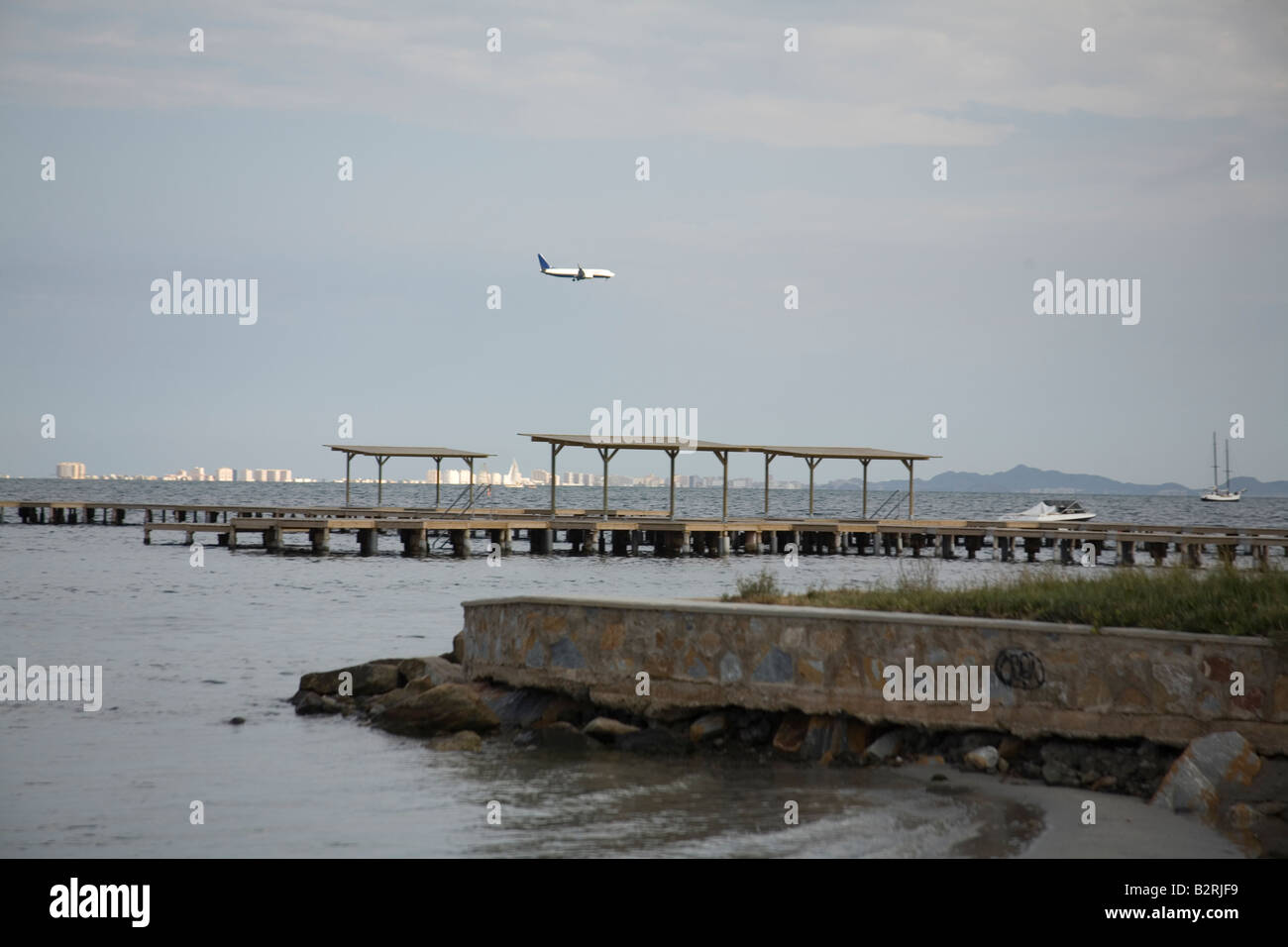 Molo della spiaggia Foto Stock