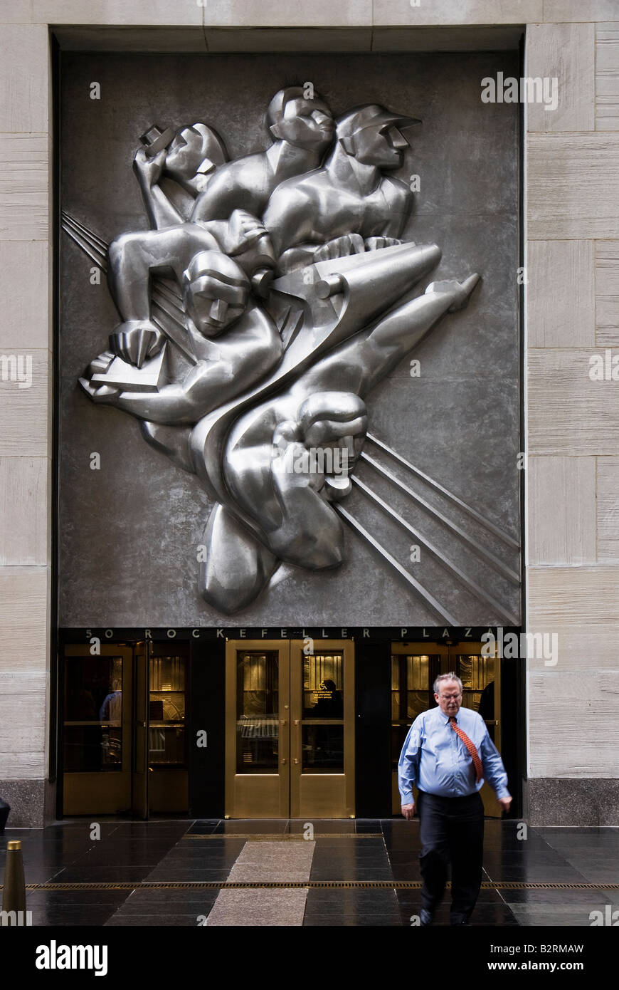 50 Rockefeller Plaza Foto Stock