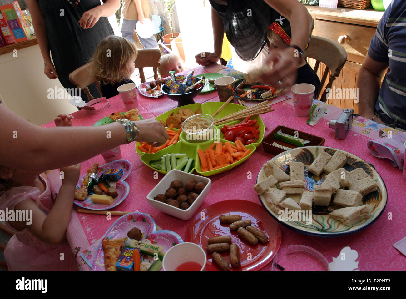 Kids festa di compleanno Foto Stock