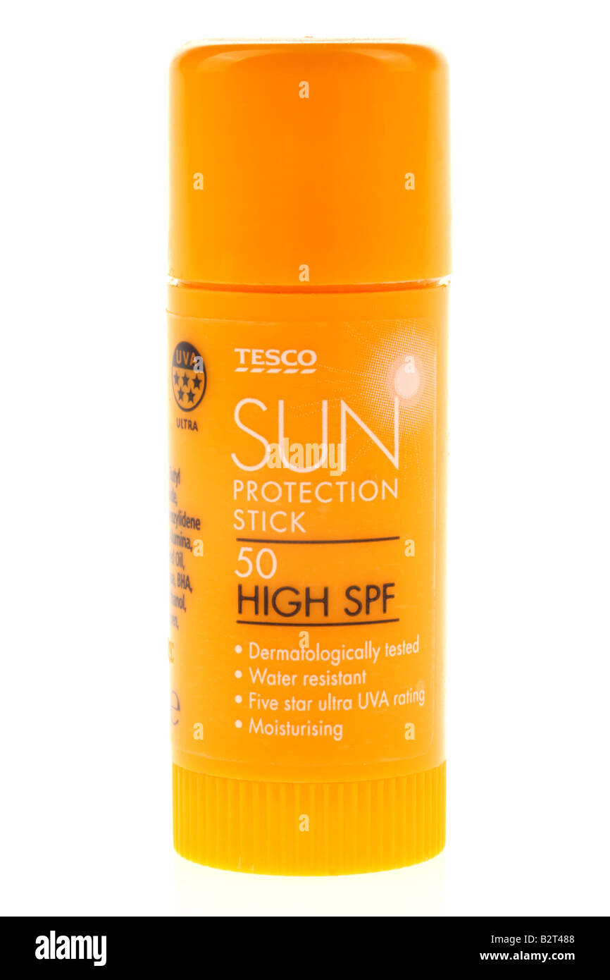 Sun Stick dello schermo Foto Stock