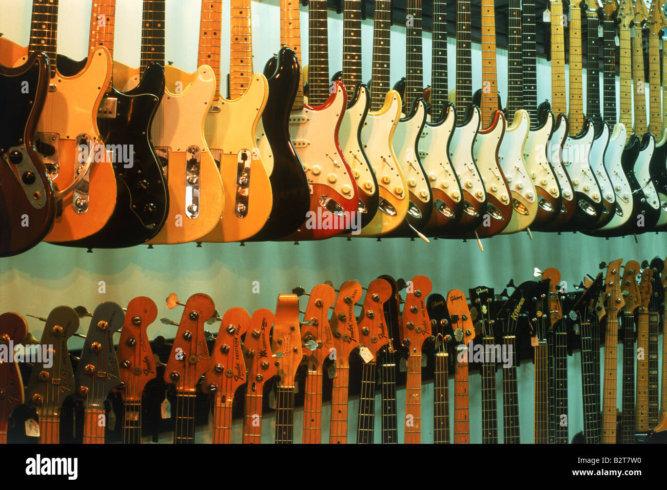 Chitarre Grunn shop in Nashville Tennessee strumento musicale Foto Stock