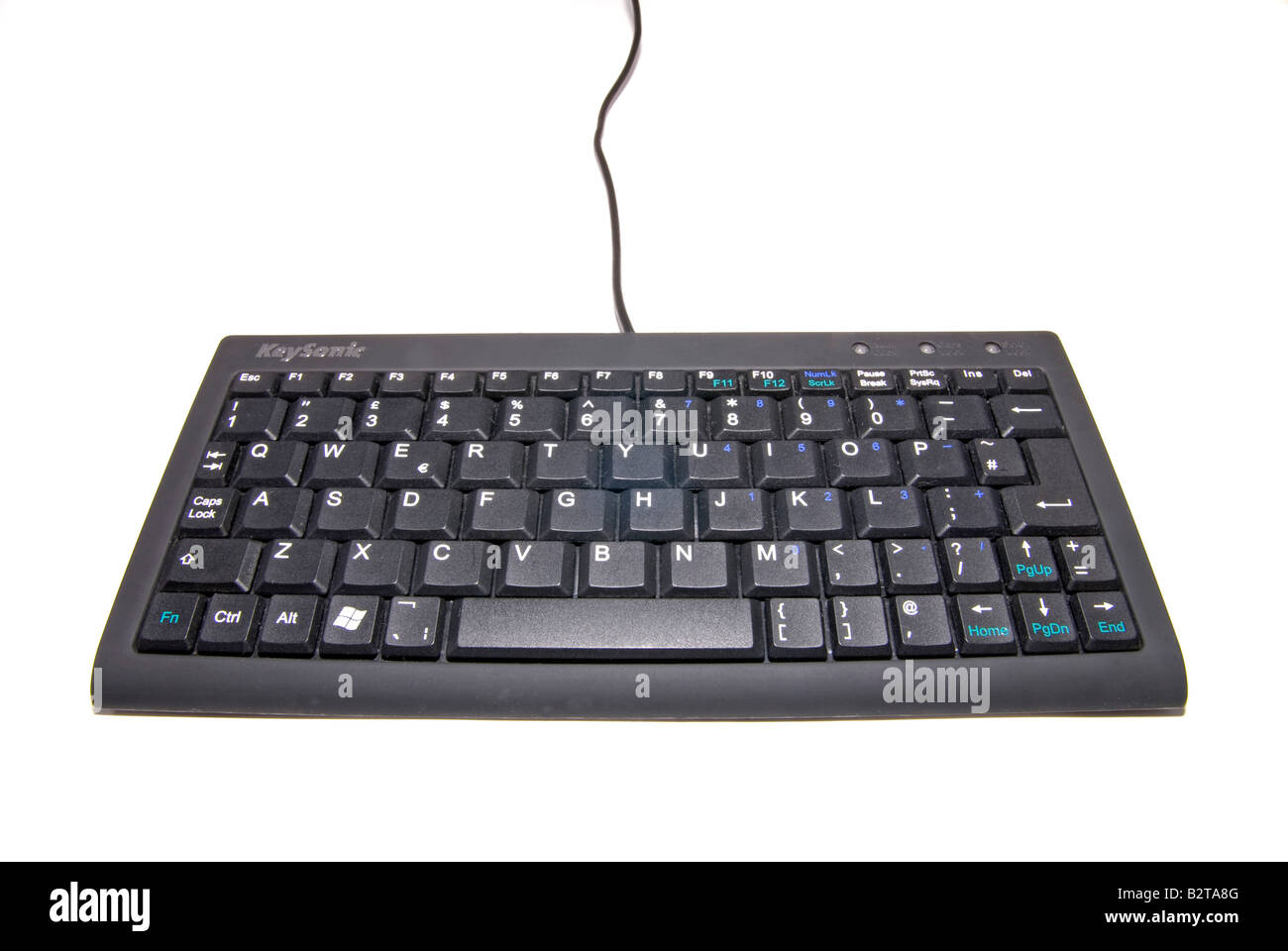 Una compatta mini tastiera del computer oggetto isolato Foto Stock
